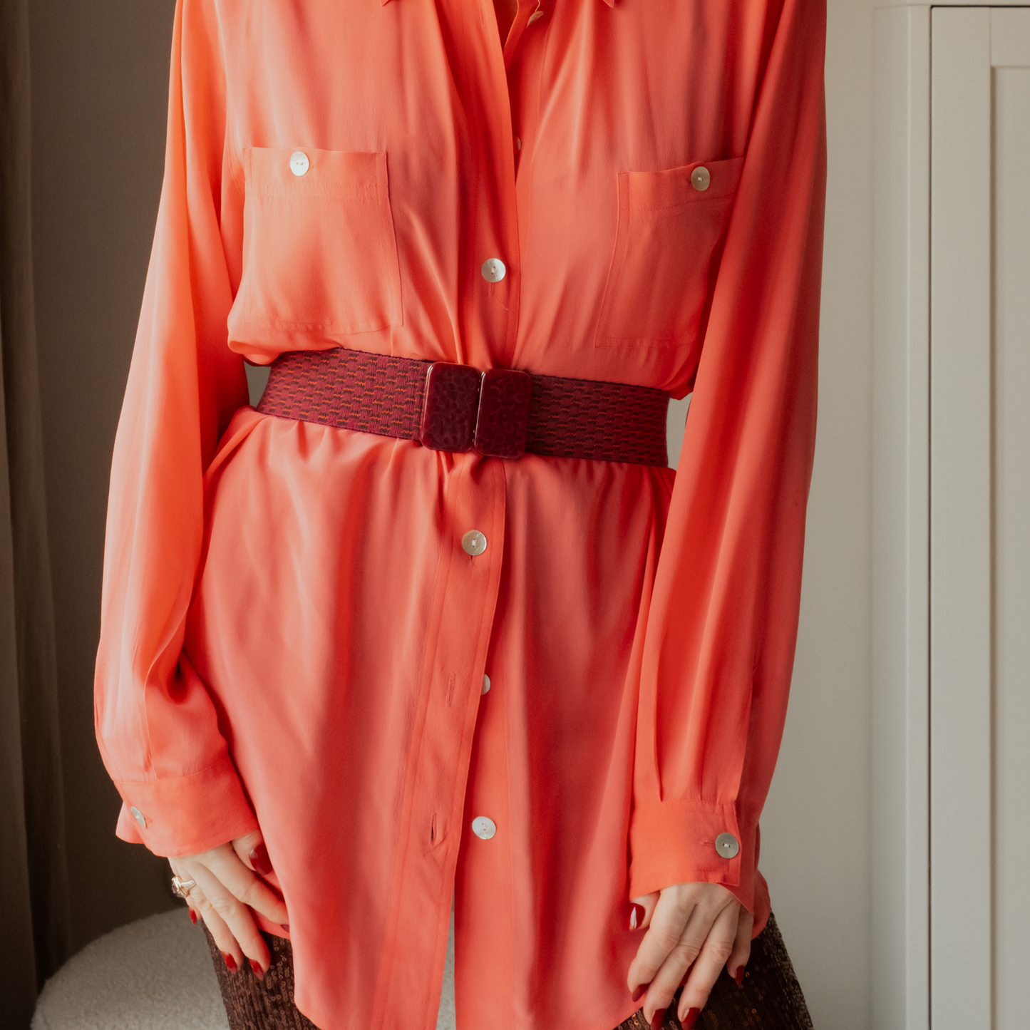 Buckle No. 127 - red snake