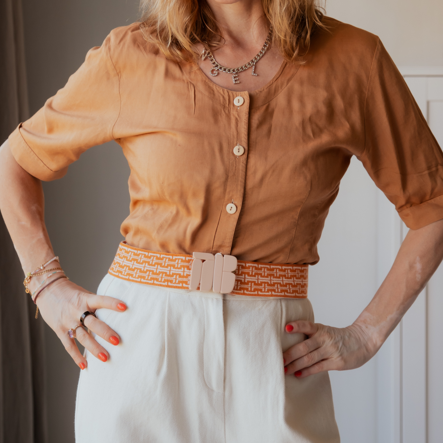 Belt - Peach Hilton