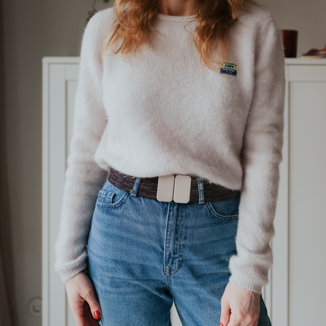 Buckle No. 113 - beige melange