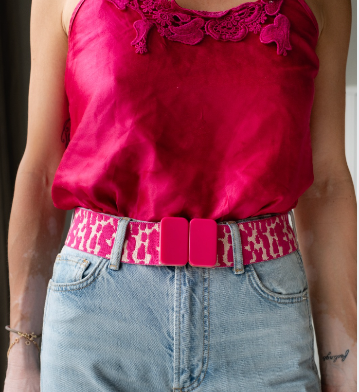 Belt-Pink Flamingo